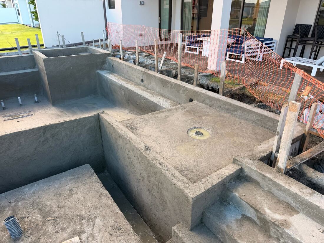 Gunite pool shell